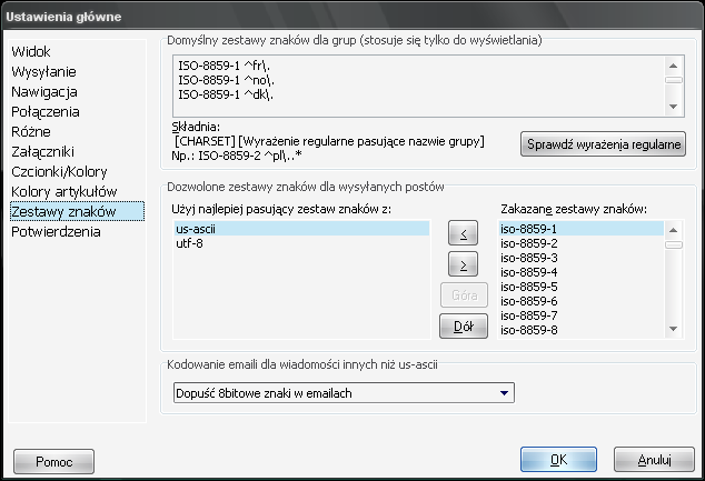 Opcje 40tude Dialog dla UTF-8